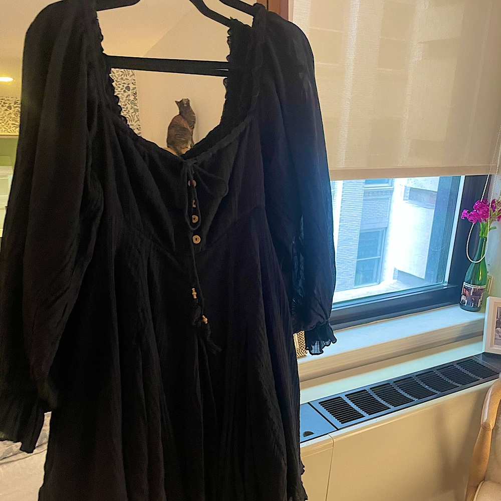 Free People ~ Black Mini Dress ~ size small